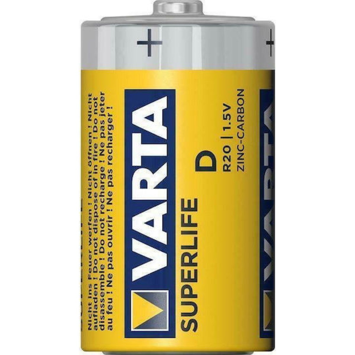 VARTA μπαταρίες Zinc Carbon Super Heavy Duty, D/R20P, 1.5V, 2τμχ