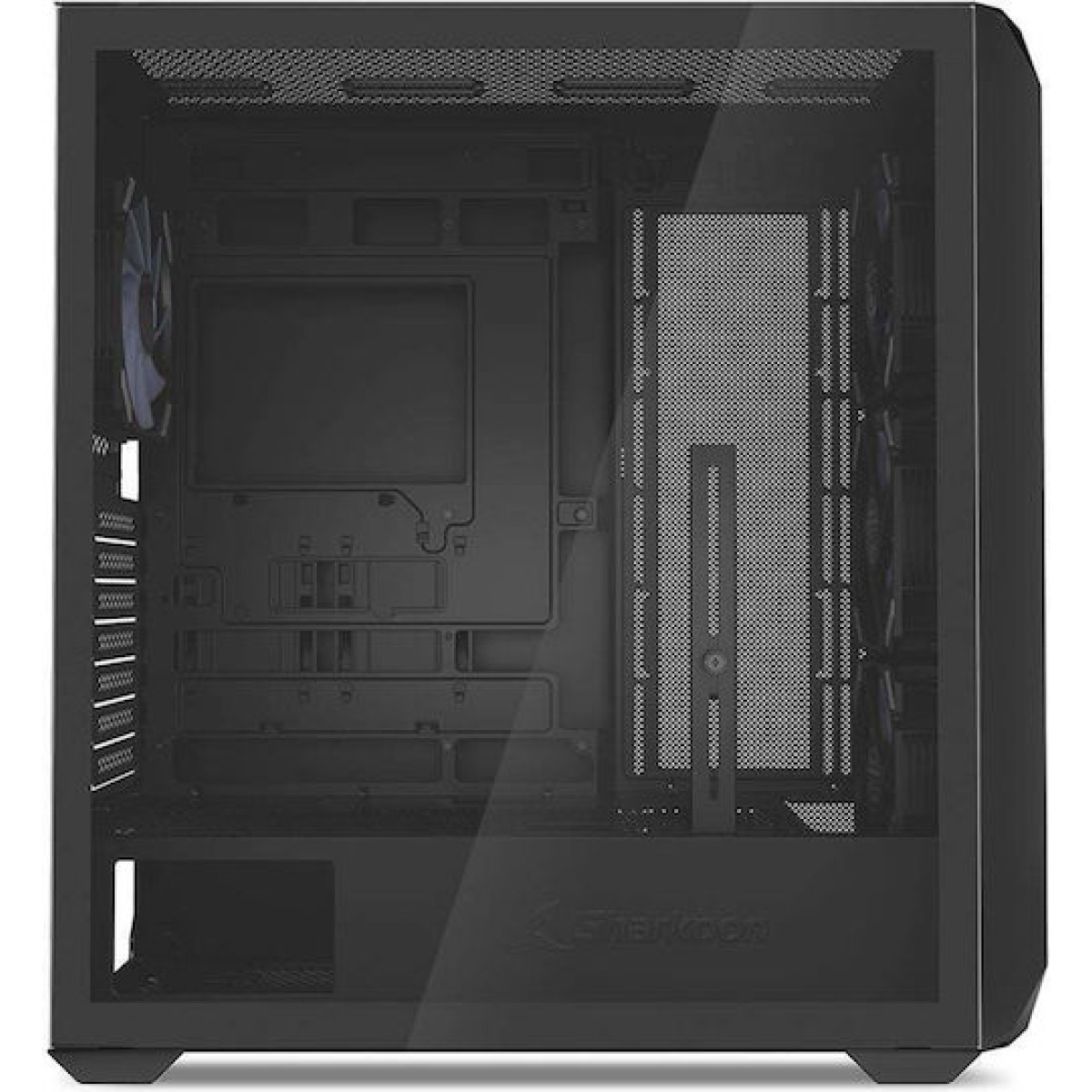 Sharkoon AK3 RGB Gaming Midi Tower Κουτί Υπολογιστή με Πλαϊνό Παράθυρο Μαύρο