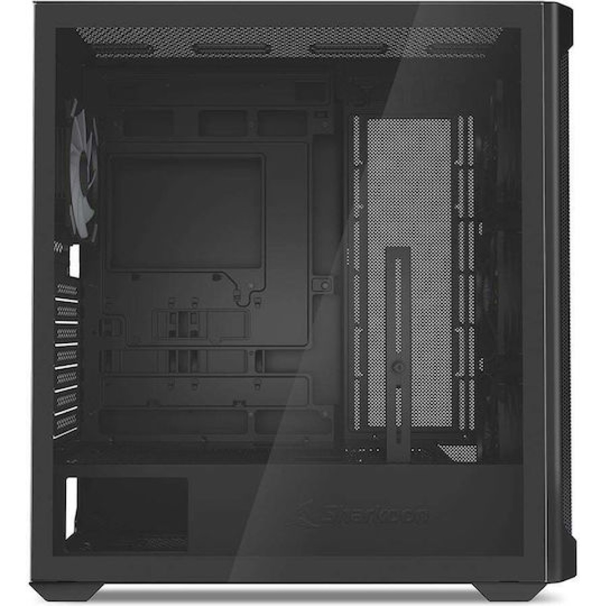 Sharkoon AK4W RGB Strip Gaming Midi Tower Κουτί Υπολογιστή με Πλαϊνό Παράθυρο Μαύρο