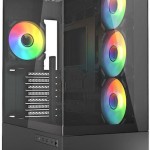 Sharkoon AK6 RGB Midi Tower Κουτί Υπολογιστή Μαύρο
