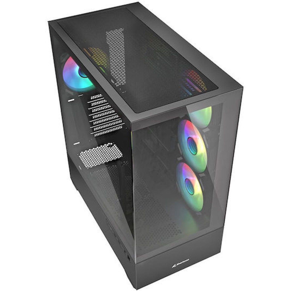 Sharkoon AK6 RGB Midi Tower Κουτί Υπολογιστή Μαύρο