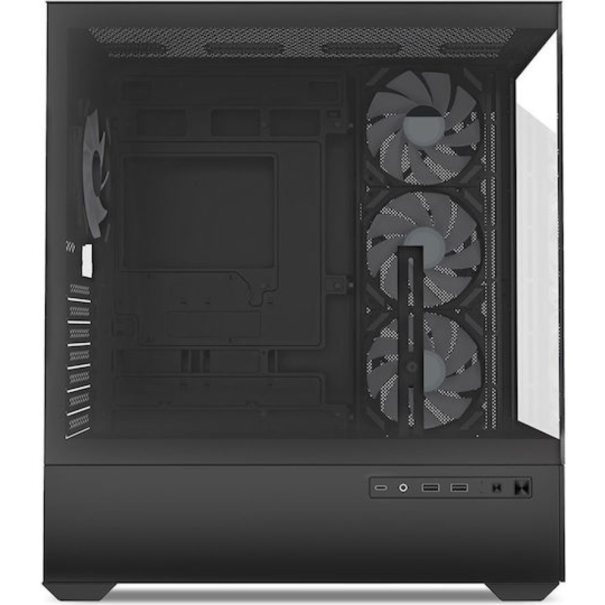 Sharkoon AK6 RGB Midi Tower Κουτί Υπολογιστή Μαύρο