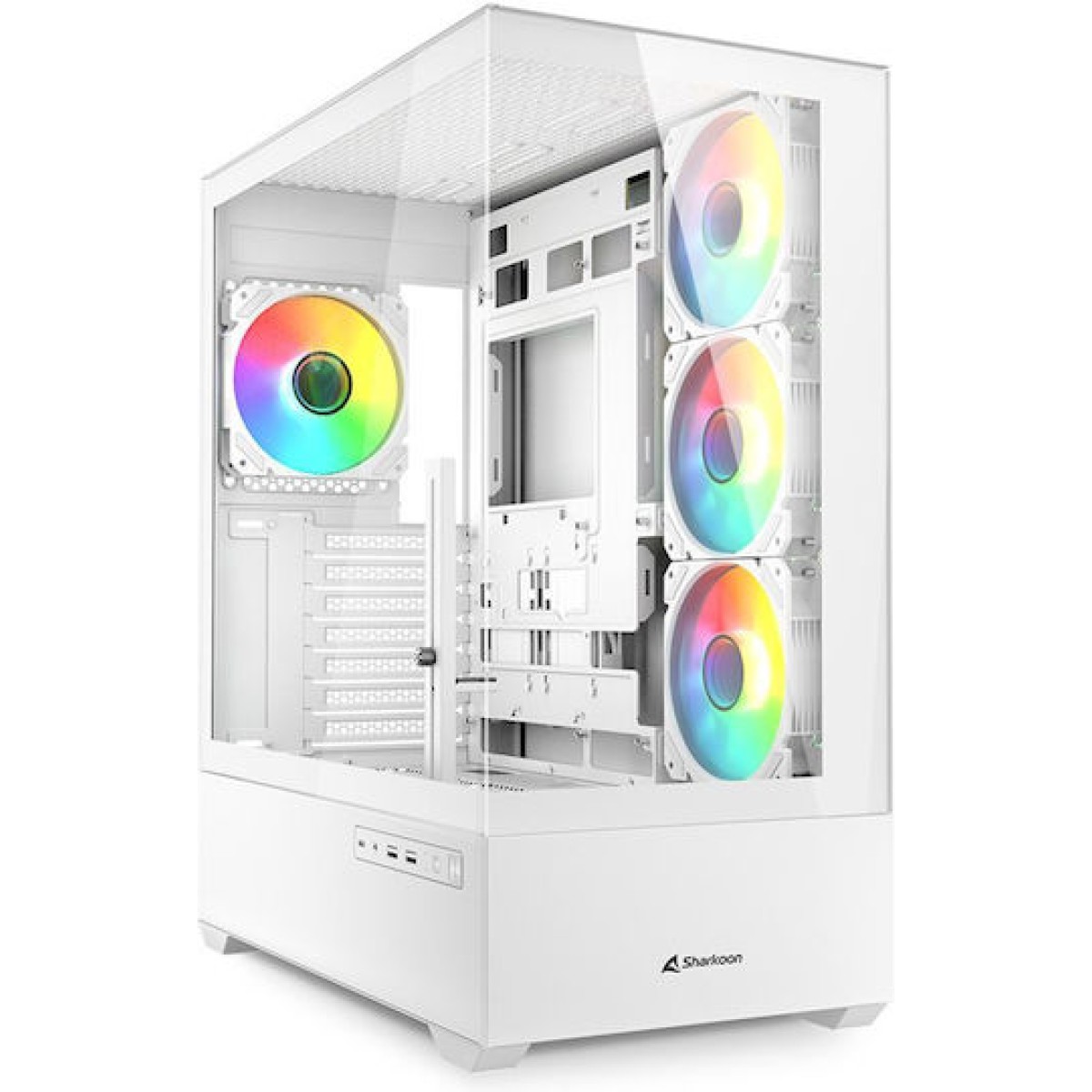 Sharkoon Sharkoon AK6 RGB Midi Tower Κουτί Υπολογιστή με Πλαϊνό Παράθυρο Μαύρο