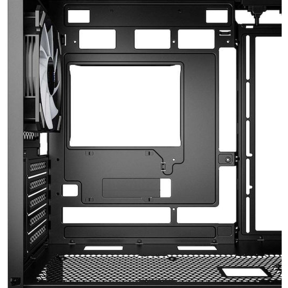 Sharkoon MK2 RGB Gaming Micro Tower Κουτί Υπολογιστή με Πλαϊνό Παράθυρο Μαύρο