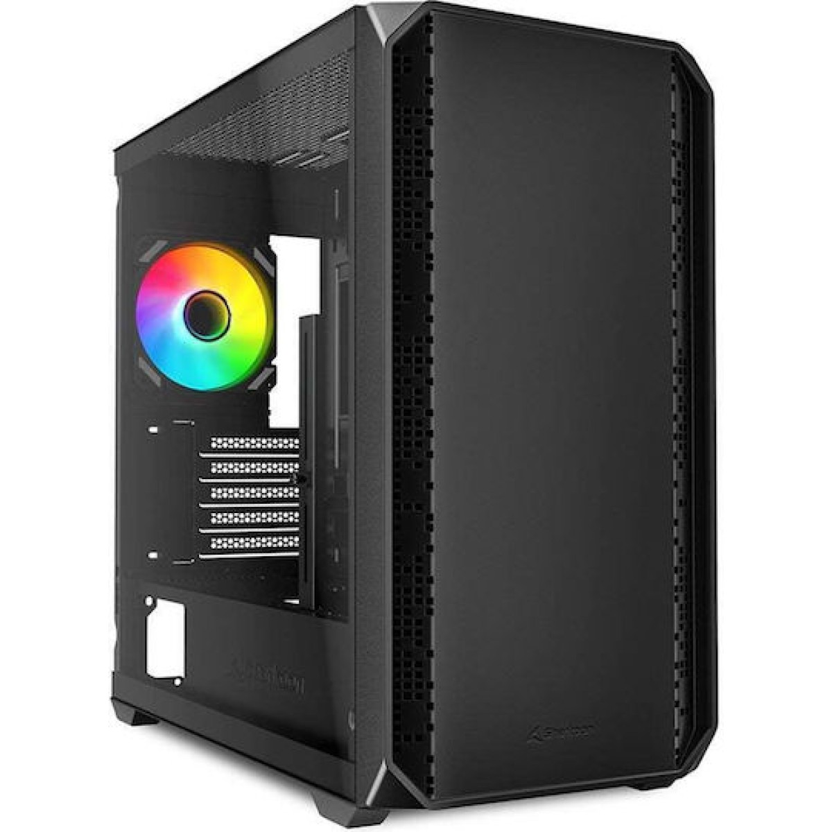 Sharkoon MK2 RGB Gaming Micro Tower Κουτί Υπολογιστή με Πλαϊνό Παράθυρο Μαύρο