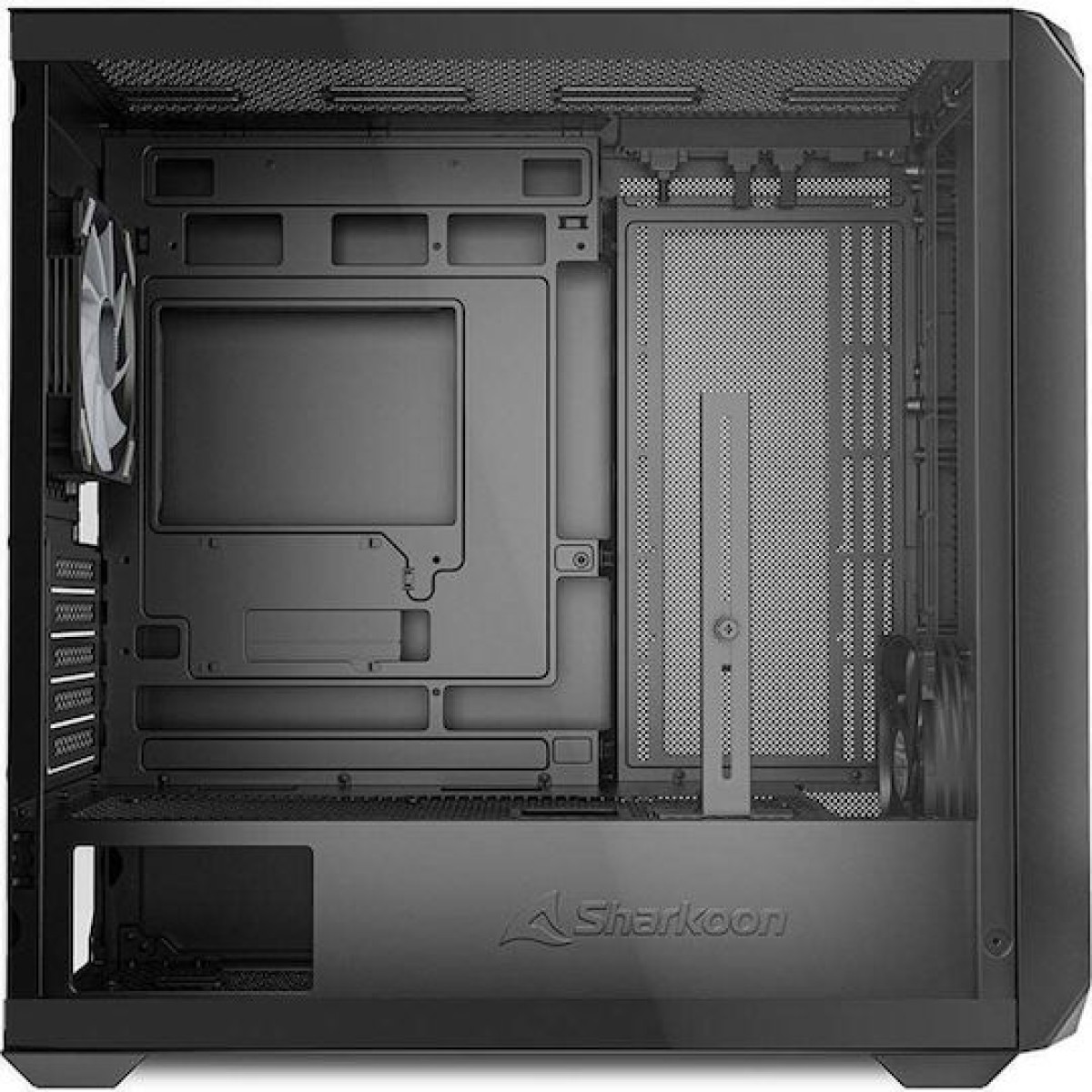 Sharkoon MK2 RGB Gaming Micro Tower Κουτί Υπολογιστή με Πλαϊνό Παράθυρο Μαύρο