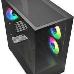 Sharkoon MK6 RGB Micro Tower Κουτί Υπολογιστή με Πλαϊνό Παράθυρο Μαύρο