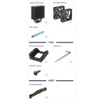Arctic Freezer 36 Black Ψύκτρα Επεξεργαστή για Socket 1700/1851/AM4/AM5