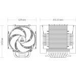 Arctic Freezer 4U-M Rev. 2 Ψύκτρα Επεξεργαστή Διπλού Ανεμιστήρα για Socket