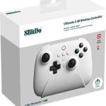 8Bitdo Ultimate 2.4G with Charging Dock Hall Edition Ασύρματο Gamepad για Android / PC Λευκό