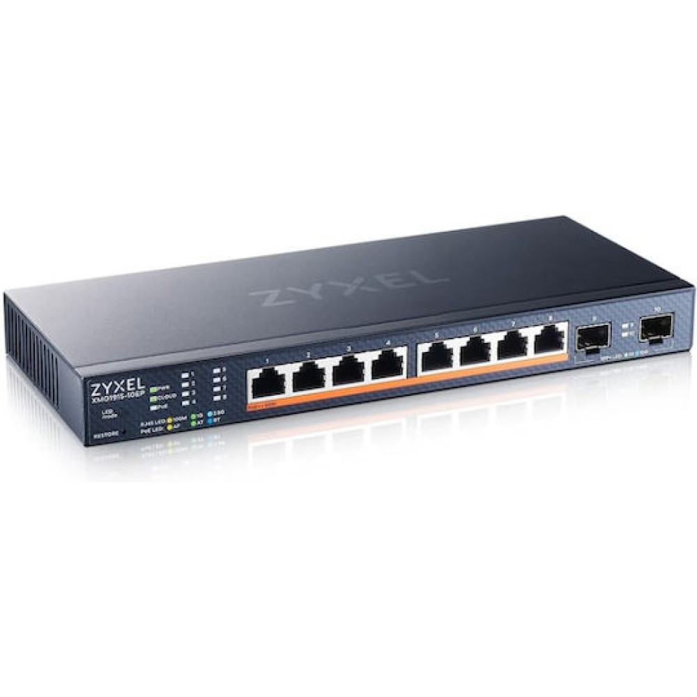 Zyxel XMG1915-10EP Managed L2 PoE Switch με 8 Θύρες Ethernet και 2 SFP Θύρες