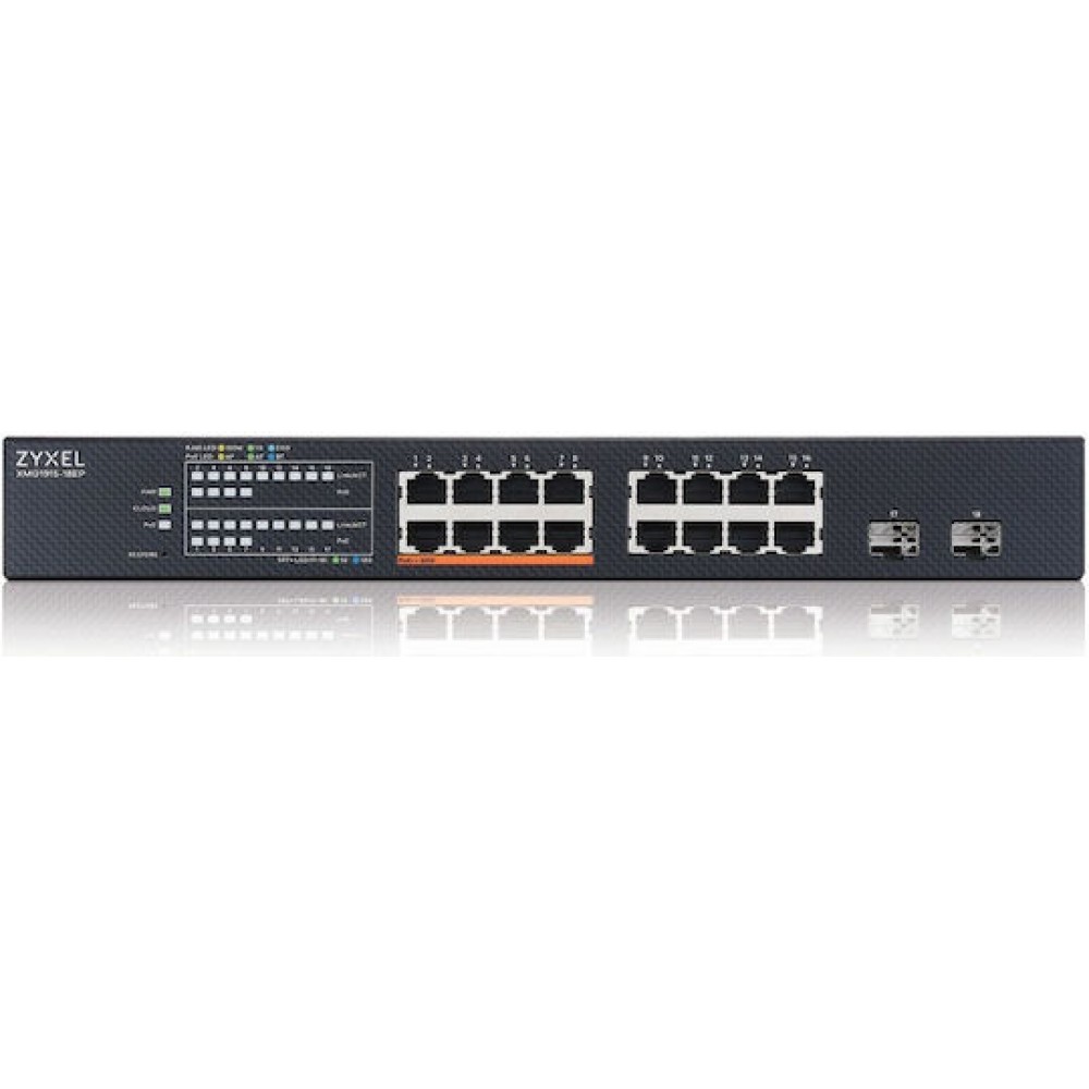 Zyxel XMG1915-18EP Managed L2 PoE+ Switch με 16 Θύρες Ethernet και 2 SFP Θύρες