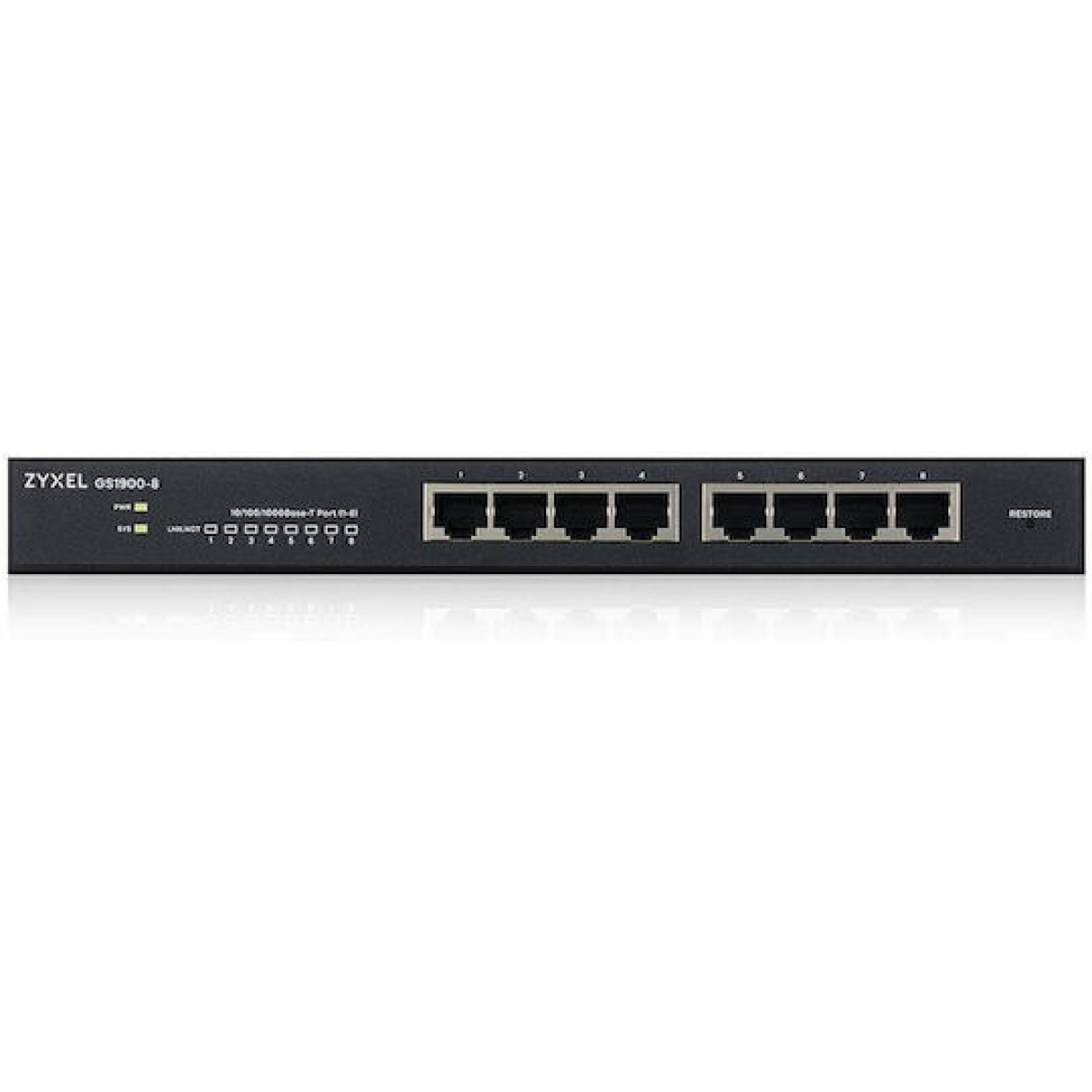 Zyxel GS1900-8 Managed L2 Switch με 8 Θύρες Gigabit (1Gbps) Ethernet