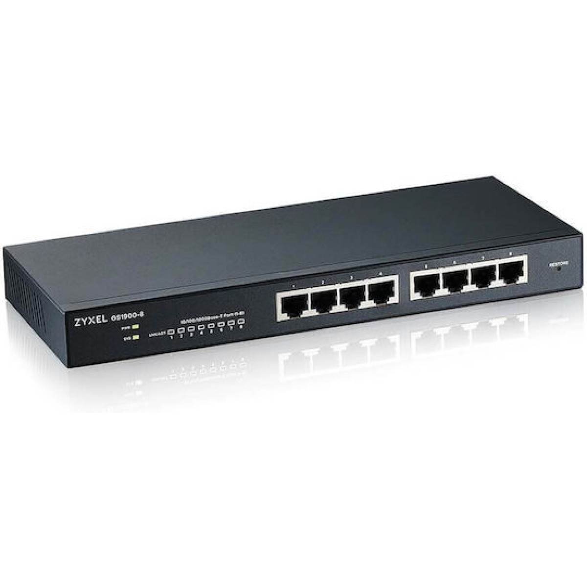 Zyxel GS1900-8 Managed L2 Switch με 8 Θύρες Gigabit (1Gbps) Ethernet