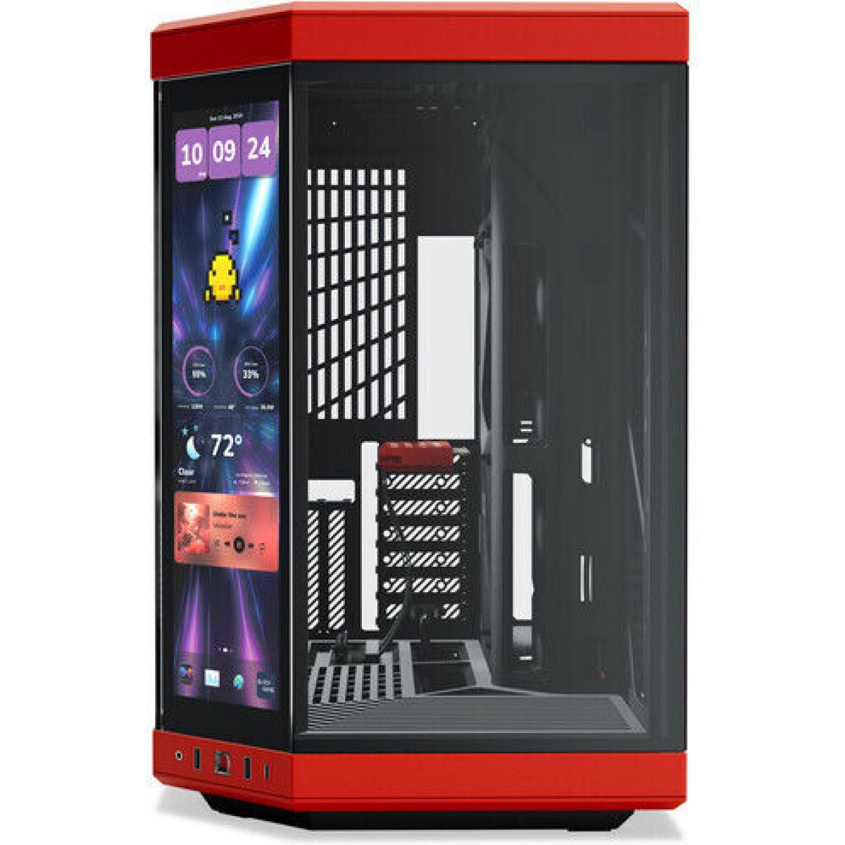 HYTE Y70 Touch Infinite Gaming Midi Tower Κουτί Υπολογιστή με Πλαϊνό Παράθυρο Black Cherry