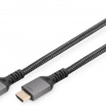Digitus HDMI 2.1 Braided Cable HDMI male - HDMI male 1m Μαύρο