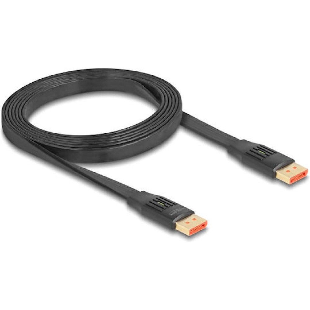 DeLock Cable DisplayPort male - DisplayPort male 2m Μαύρο (81006)