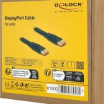DeLock Cable DisplayPort male - DisplayPort male 2m Μαύρο (81006)