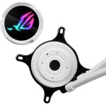 Asus ROG Strix LC III 360 (v1) Υδρόψυξη Επεξεργαστή Τριπλού Ανεμιστήρα 120mm για Socket AM4/AM5/1700/1200 με ARGB Φωτισμό Λευκή
