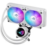 Asus ROG Strix LC III 240 (v2) Υδρόψυξη Επεξεργαστή Διπλού Ανεμιστήρα 120mm για Socket AM4/AM5/1700/1200 με ARGB Φωτισμό Λευκή
