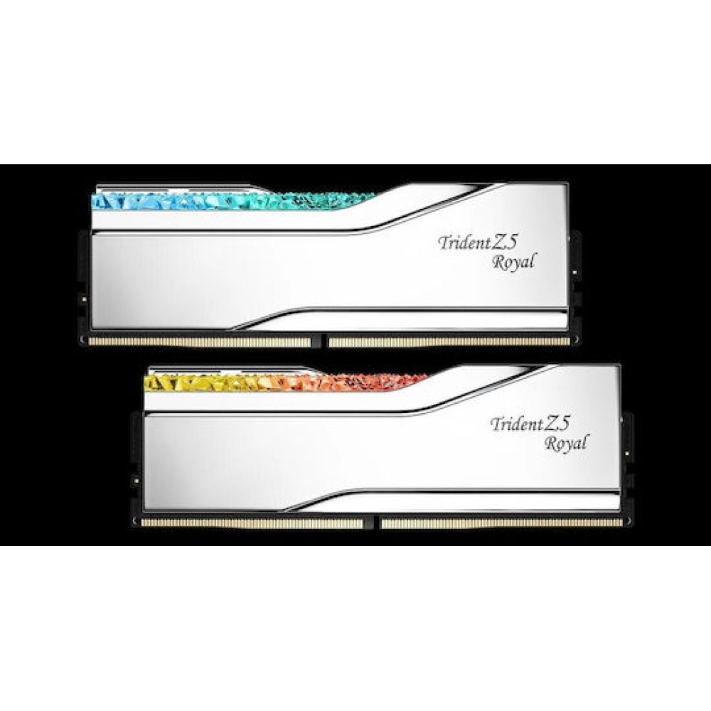 G.Skill Trident Z5 Royal DDR5 32GB RAM με 2x16GB Modules και Ταχύτητα 7200 για Desktop