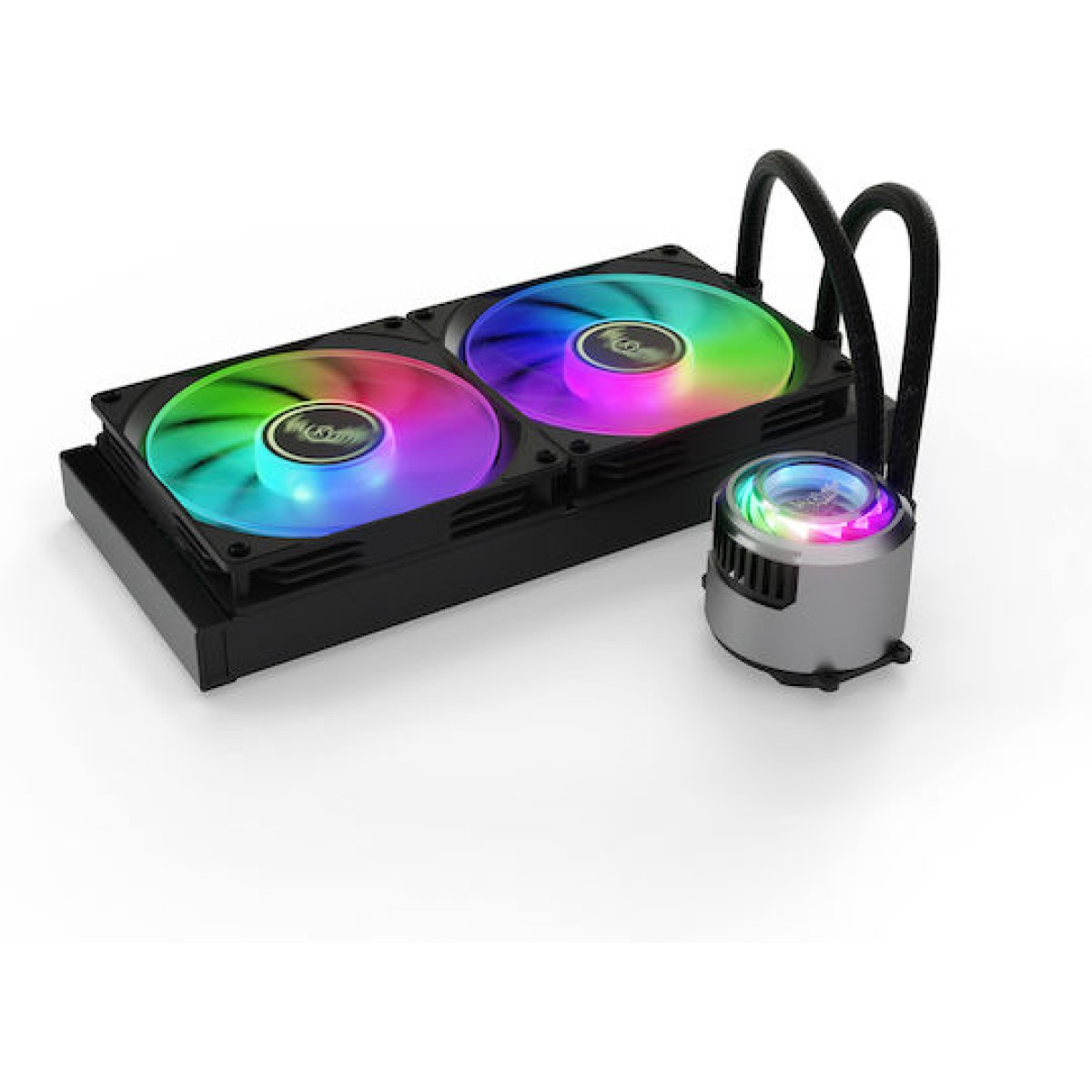 Valkyrie Jarn 280 ARGB Υδρόψυξη Επεξεργαστή Διπλού Ανεμιστήρα 140mm για Socket AM4/AM5/1700/1200/115x