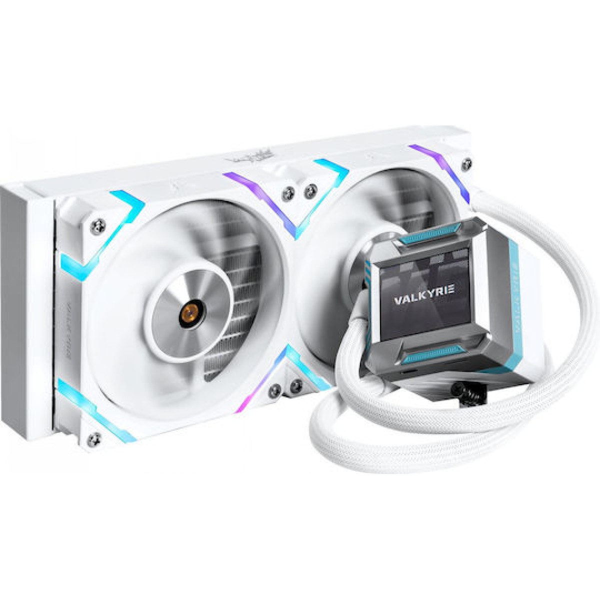Valkyrie Syn 240 ARGB Υδρόψυξη Επεξεργαστή Διπλού Ανεμιστήρα 120mm για Socket AM4/AM5/1700/1200/115x Λευκή