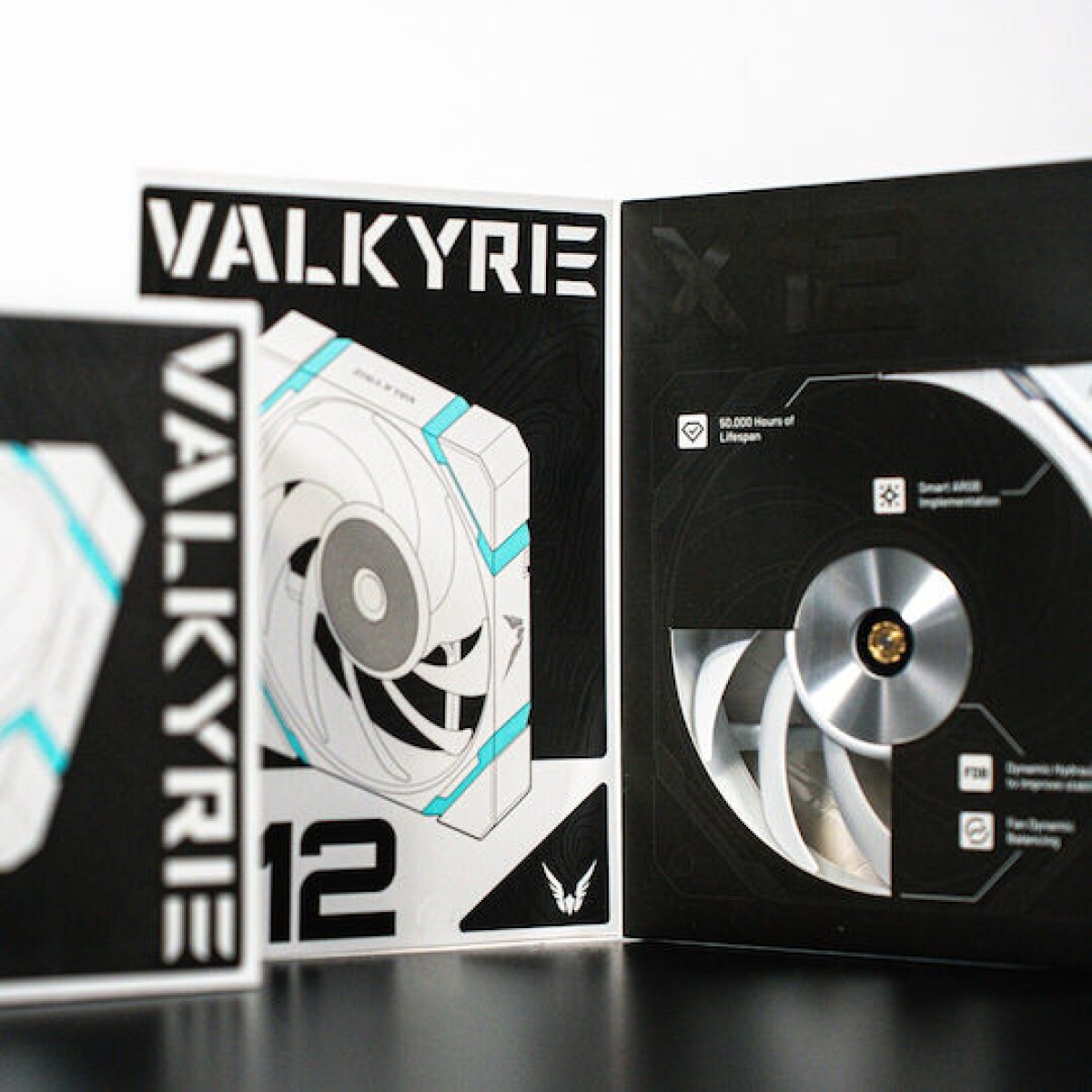Valkyrie V12F Case Fan 120mm με ARGB Φωτισμό και Σύνδεση 4-Pin PWM Λευκό