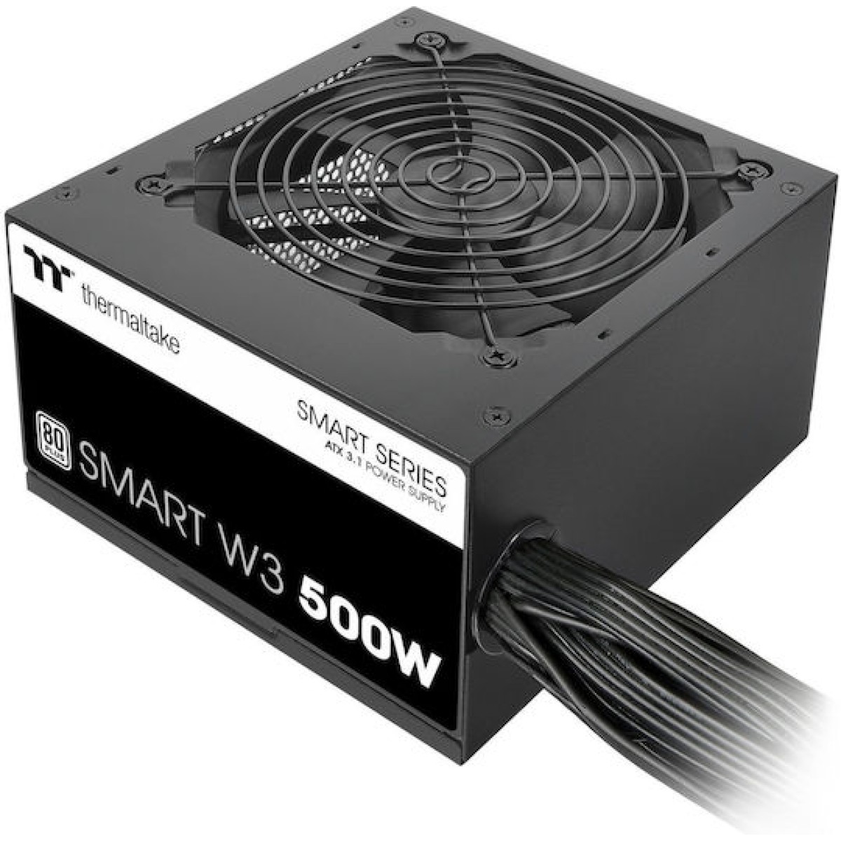 Thermaltake Smart W3 500W Μαύρο Τροφοδοτικό Υπολογιστή Full Wired 80 Plus Standard