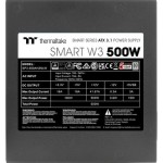Thermaltake Smart W3 500W Μαύρο Τροφοδοτικό Υπολογιστή Full Wired 80 Plus Standard