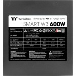 Thermaltake Smart W3 600W Μαύρο Τροφοδοτικό Υπολογιστή Full Wired 80 Plus Standard