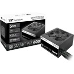 Thermaltake Smart W3 600W Μαύρο Τροφοδοτικό Υπολογιστή Full Wired 80 Plus Standard