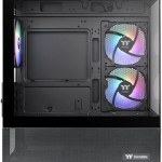 Thermaltake View 170 TG Gaming Micro Tower Κουτί Υπολογιστή με Πλαϊνό Παράθυρο και RGB Φωτισμό Μαύρο