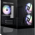Thermaltake View 170 TG Gaming Micro Tower Κουτί Υπολογιστή με Πλαϊνό Παράθυρο και RGB Φωτισμό Μαύρο