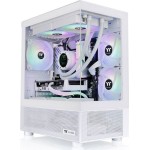Thermaltake View 170 TG Gaming Micro Tower Κουτί Υπολογιστή με Πλαϊνό Παράθυρο και RGB Φωτισμό Λευκό