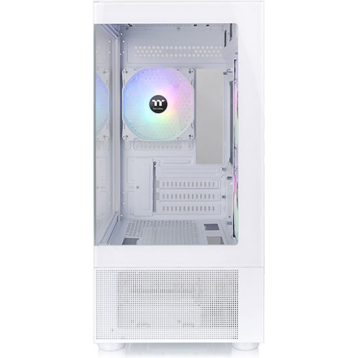 Thermaltake View 170 TG Gaming Micro Tower Κουτί Υπολογιστή με Πλαϊνό Παράθυρο και RGB Φωτισμό Λευκό