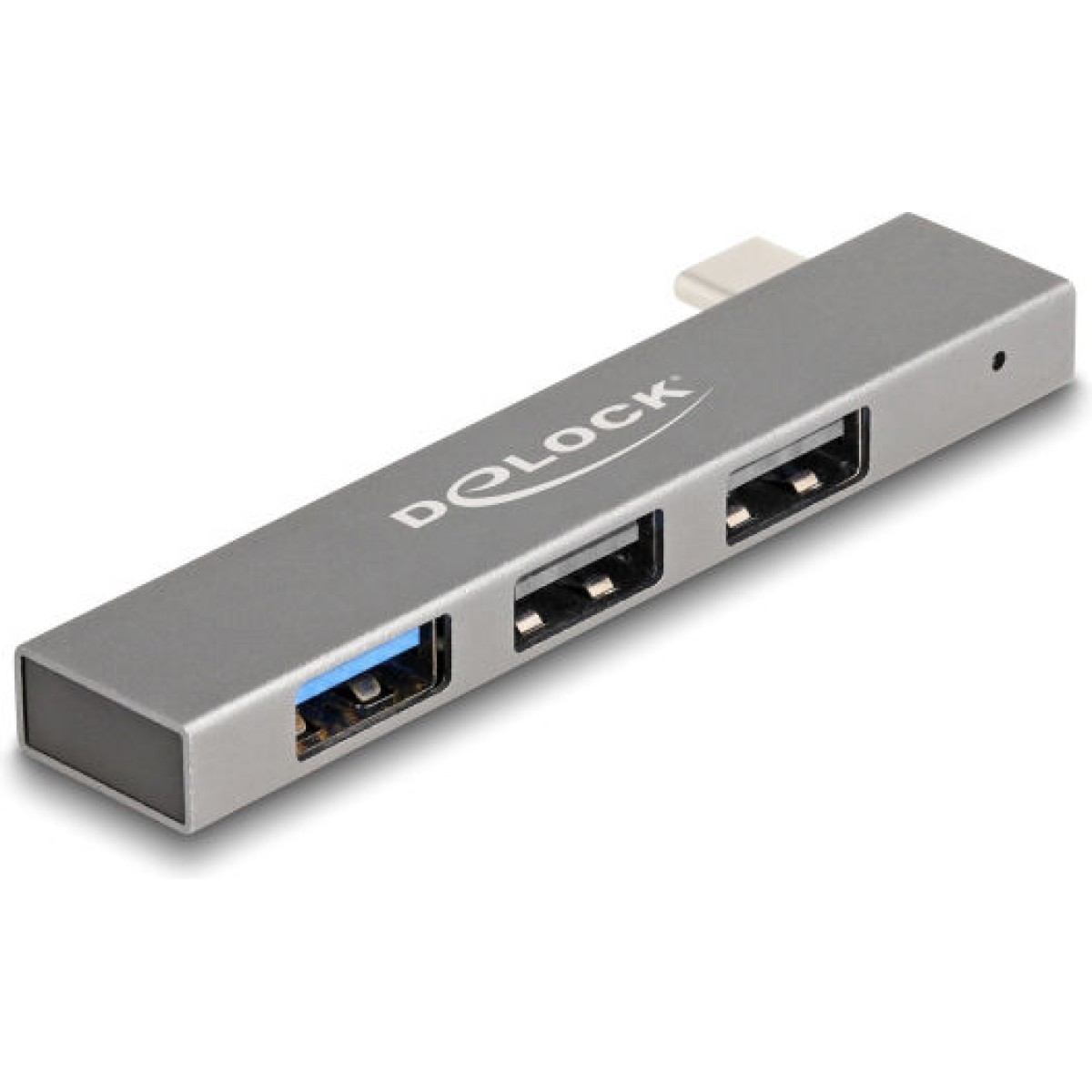DeLock USB 3.0 Hub 4 Θυρών με σύνδεση USB-C Γκρι