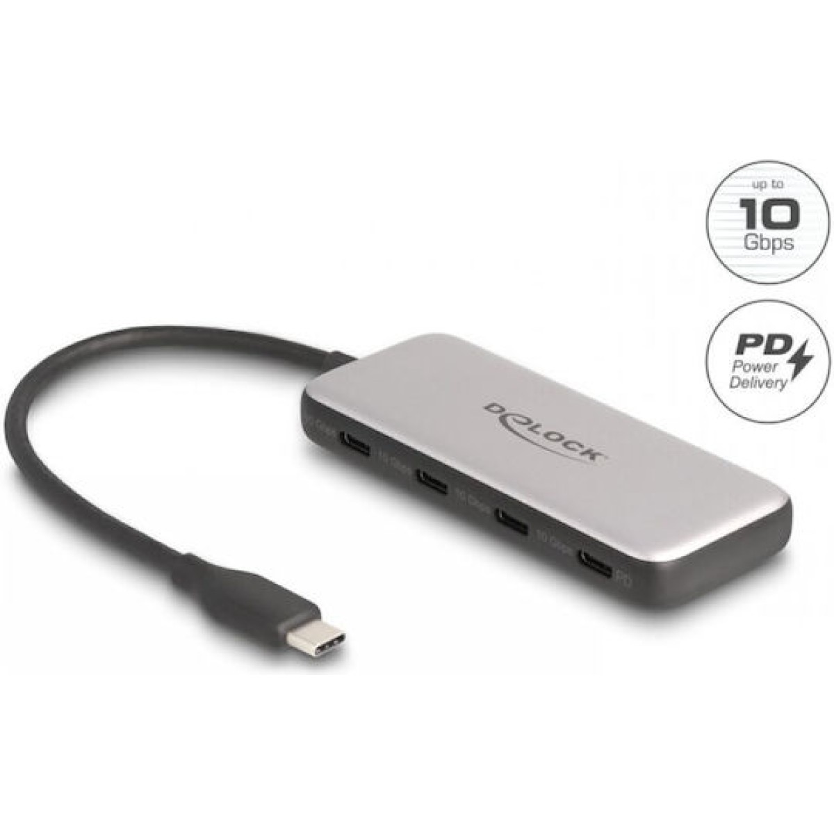 DeLock USB 3.2 Hub 10 Θυρών με σύνδεση USB-A