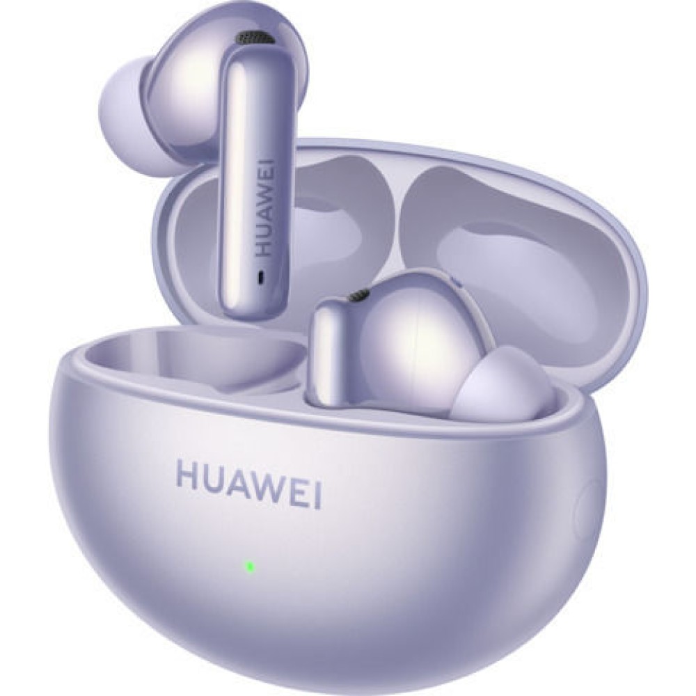 Huawei FreeBuds 6i Bluetooth Handsfree Ακουστικά με Αντοχή στον Ιδρώτα και Θήκη Φόρτισης Μωβ