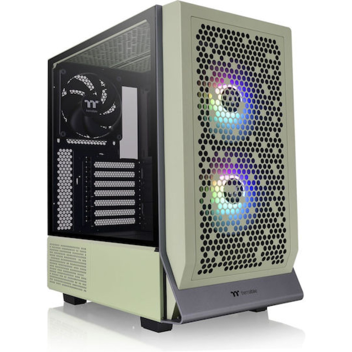 Thermaltake Ceres 300 TG Gaming Midi Tower Κουτί Υπολογιστή με Πλαϊνό Παράθυρο και RGB Φωτισμό Πράσινο