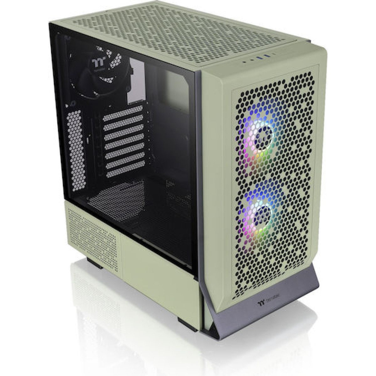 Thermaltake Ceres 300 TG Gaming Midi Tower Κουτί Υπολογιστή με Πλαϊνό Παράθυρο και RGB Φωτισμό Πράσινο