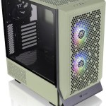 Thermaltake Ceres 300 TG Gaming Midi Tower Κουτί Υπολογιστή με Πλαϊνό Παράθυρο και RGB Φωτισμό Πράσινο