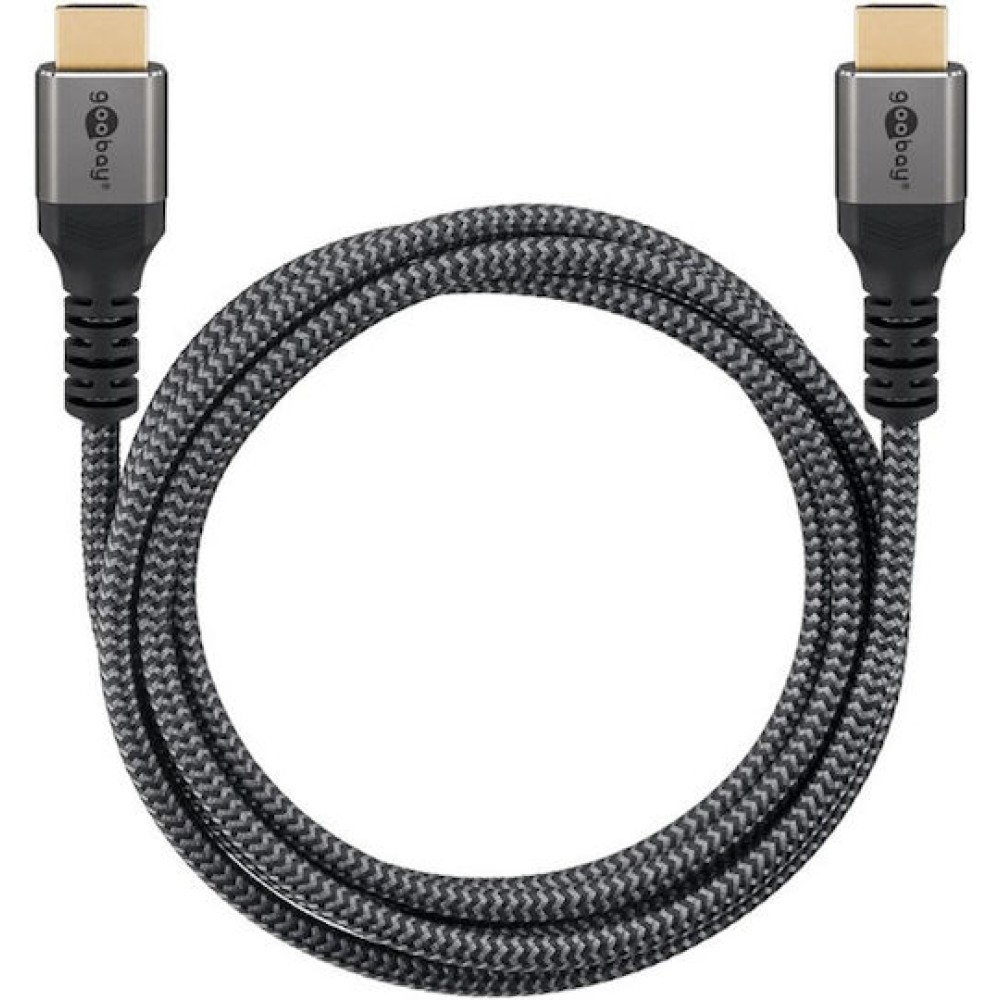 Goobay HDMI 2.0 Cable HDMI male - HDMI male 0.5m Μαύρο