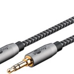 Goobay Plus 2m Textile 3.5mm Jack Audio Cable X2