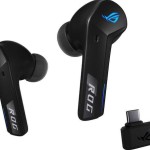 Asus ROG Cetra SpeedNova In-ear Bluetooth Handsfree Ακουστικά με Αντοχή στον Ιδρώτα και Θήκη Φόρτισης Midnight Black