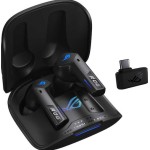 Asus ROG Cetra SpeedNova In-ear Bluetooth Handsfree Ακουστικά με Αντοχή στον Ιδρώτα και Θήκη Φόρτισης Midnight Black