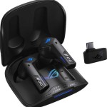 Asus ROG Cetra SpeedNova In-ear Bluetooth Handsfree Ακουστικά με Αντοχή στον Ιδρώτα και Θήκη Φόρτισης Midnight Black