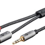 Goobay Καλώδιο 3.5mm male - 2x RCA male Μαύρο 2m (65288)