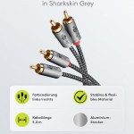 Goobay Cable 2x RCA male - 2x RCA male 5m 65295