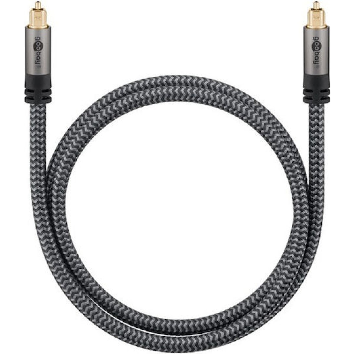Goobay Optical Audio Cable TOS male - TOS male Γκρι 1m (65304)